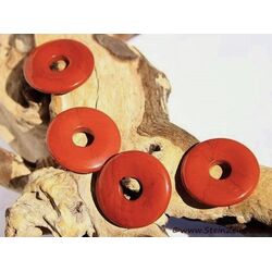 Jaspis rot Donut Edelstein 30 mm (5 - 6 mm stark) - Sonderpreis wg. Makel -