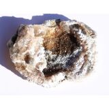 Chalcedon-Rosette Rohstein / Stufe - Sonderqualität - ca. 4,4 cm x 3,2 cm x 0,9 cm (GKS)
