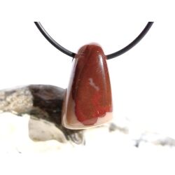 Cappuchino-Jaspis Schmuckstein / Trommelstein gebohrt - Sonderqualität - ca. 2,7 cm x 1,7 cm x 1,4 cm