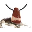 Cappuchino-Jaspis Schmuckstein / Trommelstein gebohrt - Sonderqualität - ca. 2,7 cm x 1,7 cm x 1,4 cm