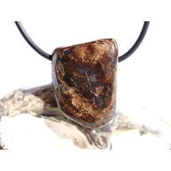 Bronzit Trommelstein gebohrt - Sonderqualit�t - ca. 2,6 cm x 2 cm x 1 cm