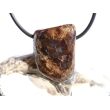 Bronzit Trommelstein gebohrt - Sonderqualität - ca. 2,6 cm x 2 cm x 1 cm