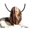 Cappuchino-Jaspis XXL Trommelstein gebohrt - Sonderqualität - ca. 4,1 cm x 2,9 cm x 2,2 cm