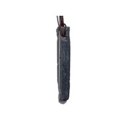 Antimonit (Stibnit / Antimon) XXL Kristallstab / Rohstein gebohrt - Sonderqualitt - Raritt - ca. 4,8 cm x 0,8 cm x 0,3 cm
