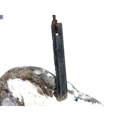 Antimonit (Stibnit / Antimon) XXXL Kristallstab / Rohstein gebohrt - Sonderqualitt - Raritt - ca. 5,6 cm x 0,8 cm x 0,4 cm