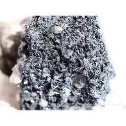 Antimonit (Stibnit) XXL Kristallstufe / Schmuckstein Anhänger Silberöse - AA-Sonderqualität - Rarität - Handarbeit - ca. 5,2 cm x 3,1 cm x 2 cm