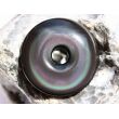 Regenbogenobsidian Donut Edelstein 40 mm (8,5-9,5 mm stark) - Sonderqualität -