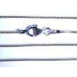 Schlangenkette Spezial, 925iger Silber, Verschluss für gebohrte Trommelsteine, ca. 50 cm - 1,2 mm