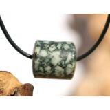 Chrysanthemenstein Schmuckstein Zylinder gebohrt -...