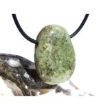 Grossular grün (Granat) Trommelstein / Scheibenstein...