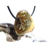 Grossular grün (Granat) Trommelstein gebohrt -...