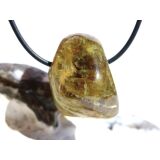 Grossular grün (Granat) Trommelstein gebohrt - schöne Qualität - ca. 2,7 cm x 2,3 cm x 2,1 cm
