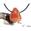 Hessonit (Granat) Trommelstein gebohrt - schöne Qualität - Rarität - ca. 2,5 cm x 1,9 cm x 1,5 cm