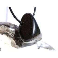 Goldobsidian Trommelstein / Schmuckstein gebohrt - AA-Sonderqualitt - ca. 3,2 cm x 2,7 cm x 1,7 cm