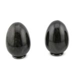 Silberobsidian - Edelstein-Eier - ca. 4,7 - 4,8 cm