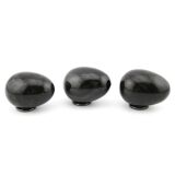 Silberobsidian - Edelstein-Eier - ca. 4,7 - 4,8 cm
