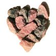 Rhodonit Wassersteine-Sonderqualität / Rohsteine extra kurz angetrommelt - ca. 50 g