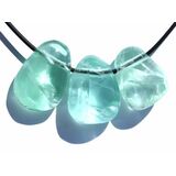 Fluorit gr�n Trommelsteine gebohrt - Sonderqualit�t - ca....
