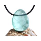Fluorit grün Trommelsteine gebohrt - Sonderqualität - ca. 2,5 - 3 cm / ca. 10-15 g/St