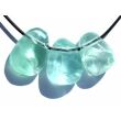 Fluorit grün Trommelsteine gebohrt - Sonderqualität - ca. 2,5 - 3 cm / ca. 10-15 g/St