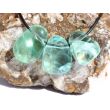 Fluorit grün Trommelsteine gebohrt - Sonderqualität - ca. 2,5 - 3 cm / ca. 10-15 g/St