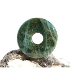 Apatit blau-gr�n Donut Edelstein 30 mm (6 mm stark)