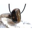 Stromatolith Trommelstein gebohrt - ca. 3,2 cm x 2,1 cm x 1,3 cm