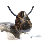 Stromatolith Trommelstein gebohrt - ca. 2,6 cm x 2 cm x...