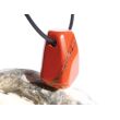 Jaspis rot Schmuckstein gebohrt - Sonderqualität - ca. 3,4 cm x 1,5 cm x 1,3 cm
