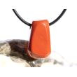 Jaspis rot Schmuckstein gebohrt - Sonderqualität - ca. 3,4 cm x 1,5 cm x 1,3 cm