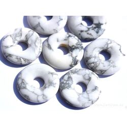Magnesit Donut Edelstein 30 mm (4-6 mm stark)