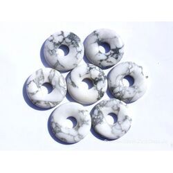 Magnesit Donut Edelstein 30 mm (4-6 mm stark)