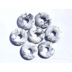 Magnesit Donut Edelstein 30 mm (5-6 mm stark)
