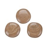 Aragonit-Calcit gebändert XL Scheibensteine - Sonderqualität - ca. 3,5 - 3,9 cm / ca. 14-23 g/St