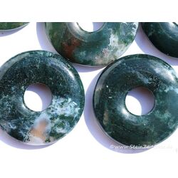 Moosachat grn Donut Edelstein 30 mm (5-6 mm stark) - AA-Sonderquaitt -