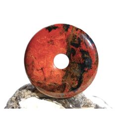 Brekzien-Jaspis Donut 40 mm (6 mm stark)