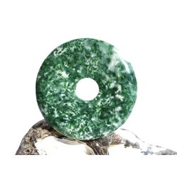 Prasem Afrkanische Jade Donut 45 mm (6,5 mm stark)
