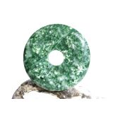 Prasem "Afrikanische Jade" Donut 45 mm (6,5 mm...