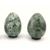 Serpentin - Edelstein-Eier - ca. 4,8 - 5,3 cm