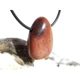Mookait Trommelstein / Scheibenstein gebohrt - ca. 3 cm x 1,9 cm x 1,1 cm