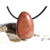 Mookait Trommelstein / Scheibenstein gebohrt - ca. 3 cm x 1,9 cm x 1,1 cm
