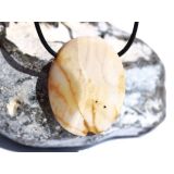 Mookait XXL Schmuckstein Cabochon / Scheibenstein gebohrt - Sonderqualität - ca. 4,1 cm x 3 cm x 0,9 cm