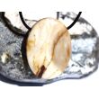 Mookait XXL Schmuckstein Cabochon / Scheibenstein gebohrt - Sonderqualität - ca. 4,1 cm x 3 cm x 0,9 cm