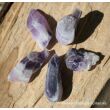 Chevron-Amethyst (Amethystquarz) Wassersteine-Sonderqualität / Rohsteine extra angetrommelt - ca. 100 g (GKS)