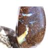 Boulderopal (Edelopal) XXL Schmuckstein Cabochon / Scheibenstein gebohrt - Rarität - Sonderqualität - Handarbeit - ca. 4,7 cm x 2,4 cm x 1,1 cm