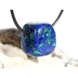 Azurit-Malachit (rek.) Schmuckstein gebohrt - ca. 2,1 cm...