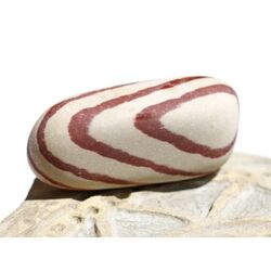 Zebra Rock XL Trommelstein natur / Rohstein - Sonderqualit�t - ca. 3,7 cm x 1,7 cm x 1,5 cm (Fairer Handel/GKS)