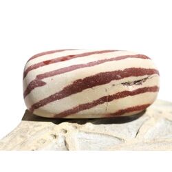 Zebra Rock XL Trommelstein natur / Rohstein - Sonderqualit�t - ca. 3,7 cm x 1,7 cm x 1,5 cm (Fairer Handel/GKS)