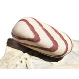 Zebra Rock XL Trommelstein natur / Rohstein -...