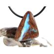 Boulderopal (Edelopal) Schmuckstein gebohrt - Rarität - Sonderqualität - Handarbeit - ca. 2,8 cm x 2,2 cm x 1 cm